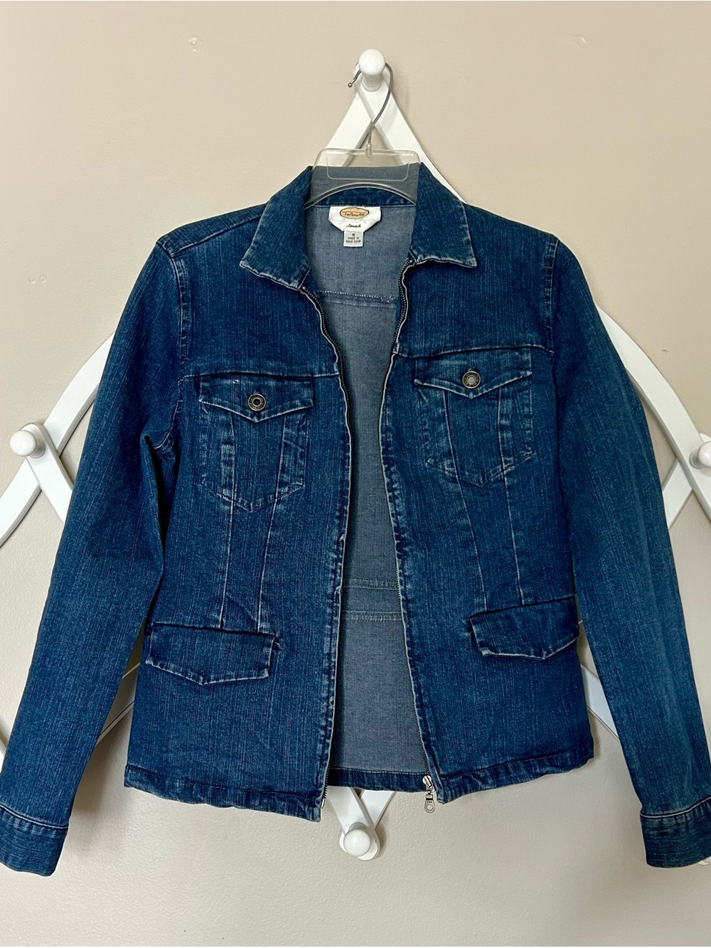 Talbots Stretch Dark Blue Denim Jacket